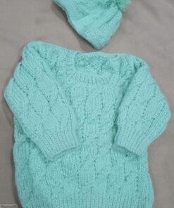 Handmade Full Sleeve Sweater & Cap for Kid