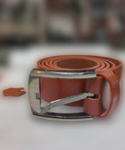 Mustard Leather Belt for men