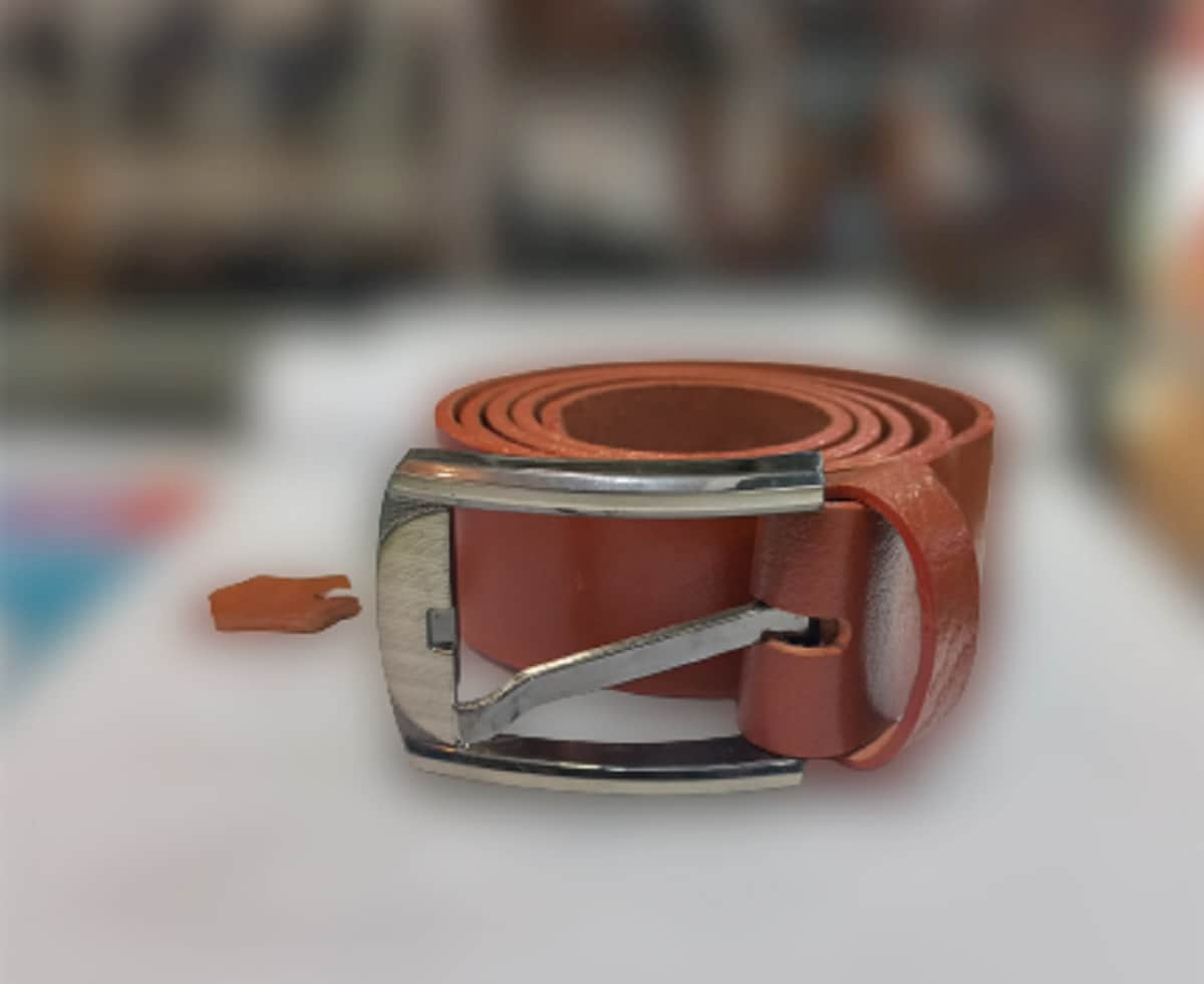 Mustard Leather Belt for men
