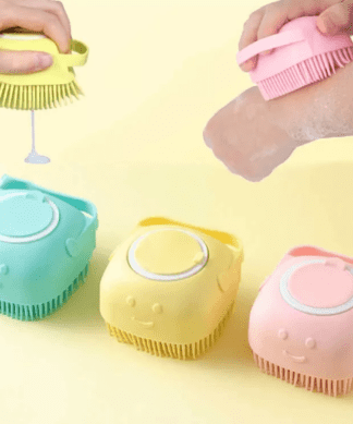 silicone massage bath brush