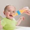 Baby Spoon Silicone Feeding Bottle