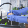 washing Gloves with scrubber