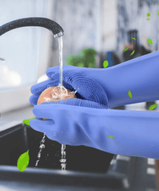 washing Gloves with scrubber